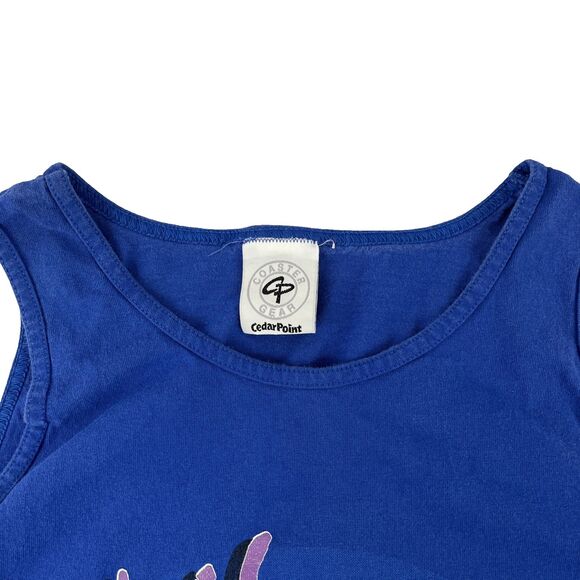 Vintage Coaster Gear Cedar Point Life Is Short Graphic Tank Top Sz L Made In USA - Picture 4 of 7